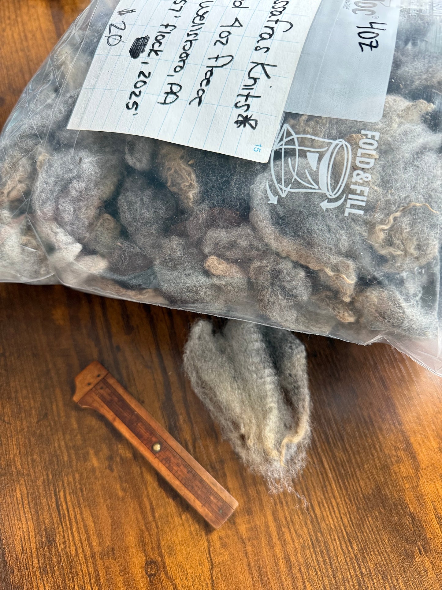 Vintage 25' Washed Wool